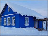 Синий дом коттедж на сутки Ферма Солонь